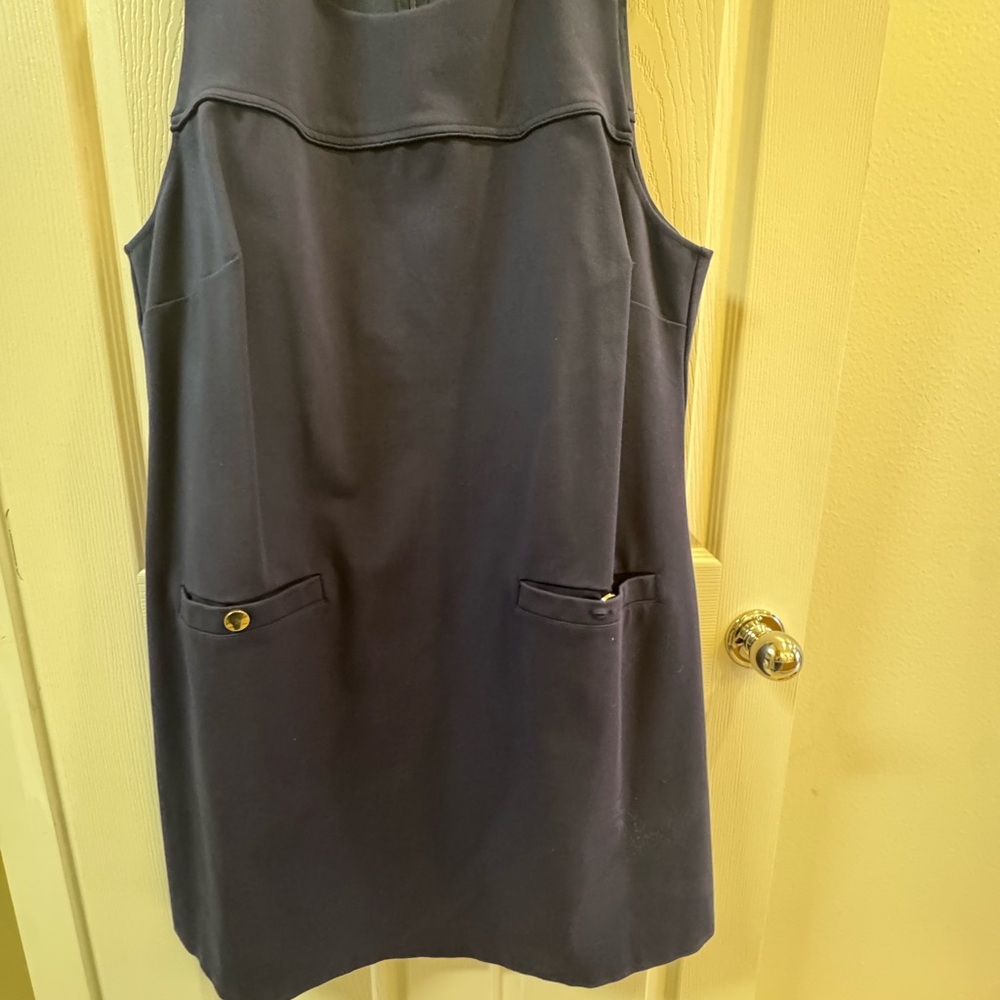 Eloquii Navy Sleeveless Dress